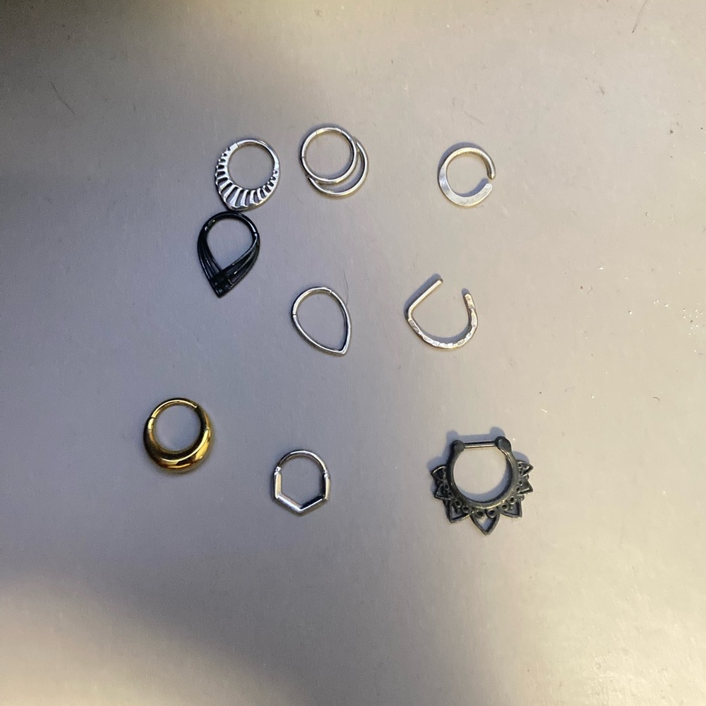 Septum rings 16 gauge , high quality